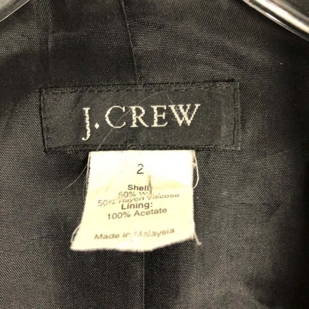 J. Crew Black Long 3 Button Blazer Jacket - image 3